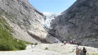 Briksdal Glacier, Briksdalsbreen near Olden, Norway