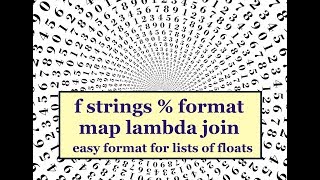 Formatting float list in python and some format history