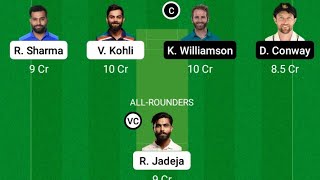 Ind vs Nz dream11 prediction || dream11 cricket team today || India Vs New Zealand team