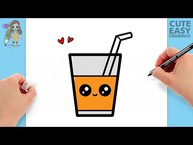 Easy Pictures To Draw Cute Drinks Food And Drink Drawing Cute Colorful