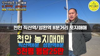 성환역,직산역8분거리 농림지역 토지매매 3천평