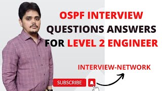 OSPF Interview Questions-Answers for Level 2 Engineer #ospf #youtube #youtubeindia #shorts #network
