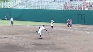 2022-05-24  高校野球東海大会春季2022年決勝 浜松開誠館vs岐阜第一　一年生　上出望夢　投球練習