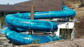 blaue Röhrenrutsche :: Hallenbadrutsche | Alpenbad Pfronten [dauerhaft geschlossen]