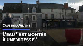 France: le village de Guipry-Messac inondé par la crue de la Vilaine | AFP