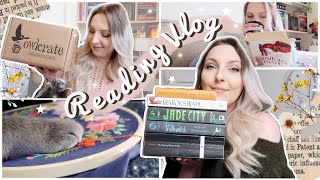 Reading Vlog! ✨ #Raedathon, Tackling the TBR, Book Mail & March Owlcrate Unboxing ✨