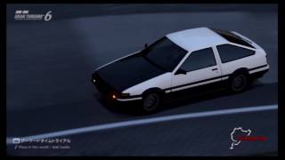 GT6 トヨタ スプリンタートレノ GT-APEX (AE86 Shuichi Shigeno Version) '00 ニュル北24h 走行動画