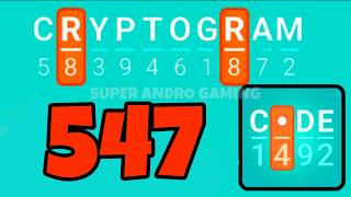 CRYPTOGRAM 547