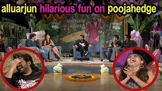Allu Arjun Making Hilarious Fun With Pooja Hegde And Trivikram|Dr.RK Goud| TFCCLIVE|TFCC.CLUB