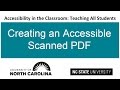 Creating an Accessible Scanned PDF