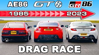 Toyota Gr86 V Gt86 V Ae86 Drag Race