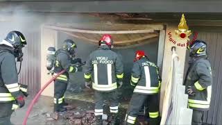 SACCOLONGO (PD) Incendio garage