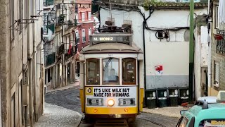 Lisbon Tram 28 Full Morning Journey POV in 4K UHD