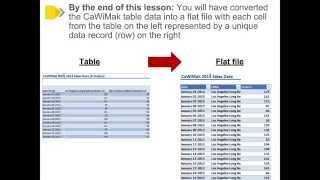 BeyondFormulas Modeling - 4. DATA BASICS - 5. Primer on structuring data: Table or “Flat file”