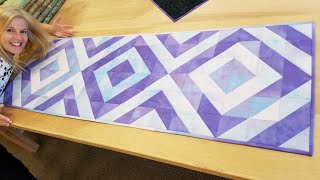 ONE Fabric W-ONE-DER RUNNER + Donna's EASY Binding Method!