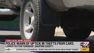 Lock your car doors: Police warn residents after uptick in thefts in Dauphin County