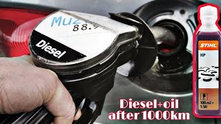 2т масло с соляркой спустя 1000 км. Честный отзыв