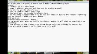 SourceMod Scripting Tutorial