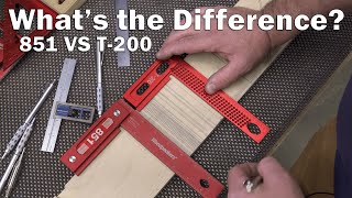 Woodworking Squares: 851 VS T-200 / Woodpeckers Tools Compared To Banggood Tools