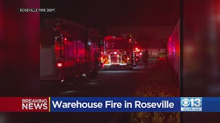 Warehouse Fire In Roseville Prompts Large Response From Firefighters