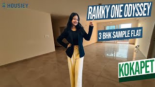 Ramky One Odyssey | 3 BHK Sample Flat Tour [2025] | Ramky Kokapet Project