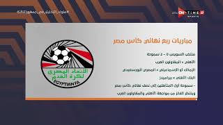 جمهور التالتة - إبراهيم فايق يستعرض مباريات ربع نهائي كأس مصر