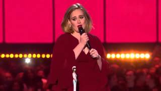 Adele - British Female Solo Artist (Brit Awards 2016)