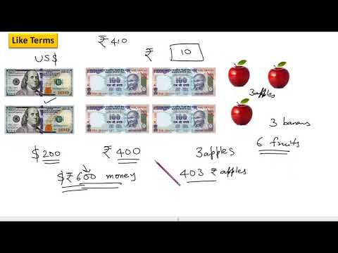 Concept of Like Terms Concept of Like Terms