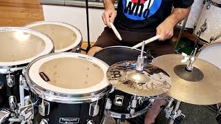 Openhanded- Groove-Fast Sticking- LRLR with Accent 1e+A❗️on Tomtoms and 3e+A❗️ on the Snaredrum