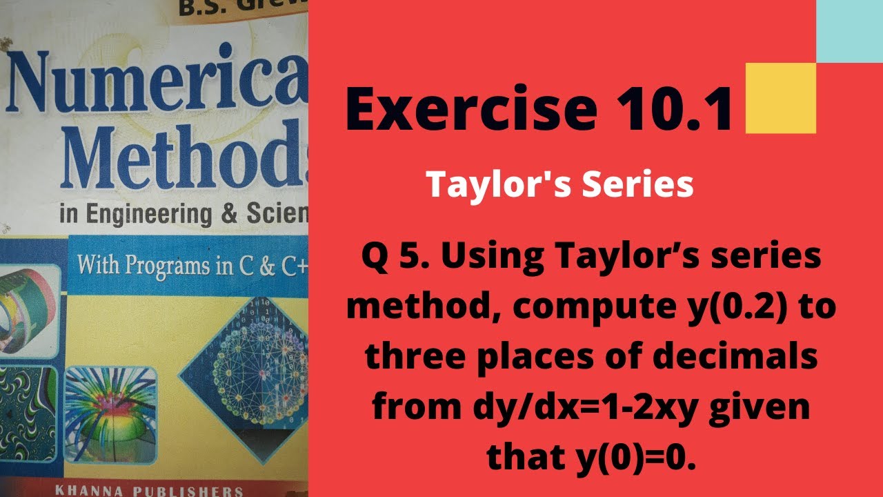 4)Numerical Method Chapter 10 Numerical Solution Of ODE(Exercise 10.1 ...