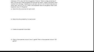 Expected Value Ex 4