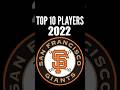 San Francisco Giants - Top 10 Players of 2022