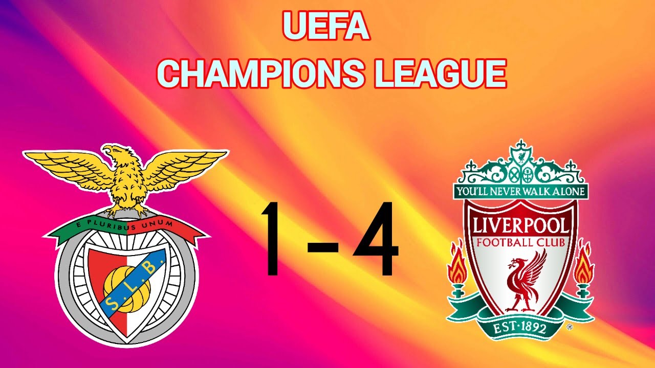 BENFICA VS LIVERPOOL CHAMPIONS LEAGUE HIGHLIGHTS || HISTORICAL RECORDS ...