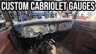 Cutting Up Mike's 1934 Cabriolet's Dash For Custom Gauges!!!