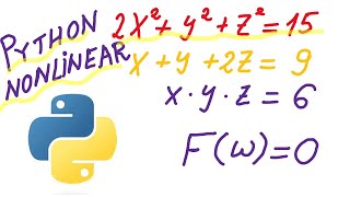 Solve Nonlinear Equations in Python by Using Fsolve() - Without Jacobian Matrix