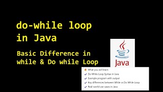 Do While Loop in Java | Difference Between While and Do While Loop with Example #19