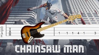 Chainsaw Man OP [Bass Tabs Tutorial]