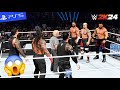 WWE 2K24 - Roman Reigns Jey Uso & Jimmy Uso vs. Solo Sikoa Tama Tonga & Jacob Fatu | PS5