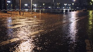 밤에 시원한 빗소리를 들으며 숙면하세요. 불면증 치유. 깊은 잠. 🌃⛈️☔