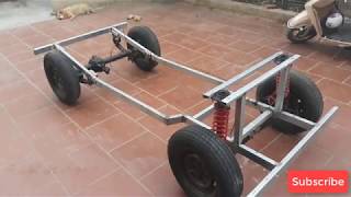 TECH - Homemade a car with gearbox strong car 500 kg - part 4