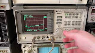 HP 8592B Spectrum Analyzer YTF calibration