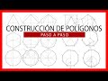 😱 POLÍGONOS REGULARES dibujo técnico 🤤 Recopilación de todos los métodos inscritos y según el lado