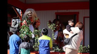 若宮八幡社　七瀬子供神楽新春初舞『柴引』その２