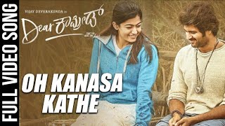 Oh Kanasa Kathe Video Song - Dear Comrade Kannada | Vijay Deverakonda | Rashmika | Bharat Kamma
