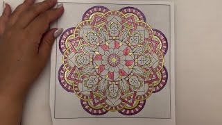 ASMR (1-25) Mandala - Colouring - Relaxing - Art \u0026 Glitter Markers - Pattern - Mindfulness