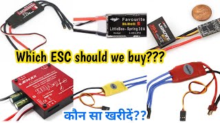 ESC selection for drone and rc plane | esc selection for brushless motor | Drone part selection