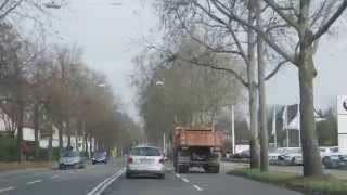 Driving by former Wharton Barracks in Heilbronn (like street view) 18.11.2010