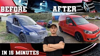 Vw caddy 2k - full build - 15 minutes