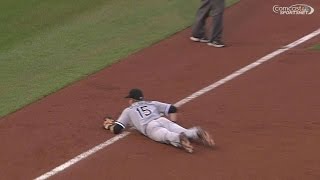 CWS@PIT: Beckham dives to make a fine catch on liner