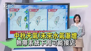 早安氣象20230925 中秋天氣！未來水氣漸增　熱帶系統下周可能接近｜TVBS新聞 @TVBSNEWS01